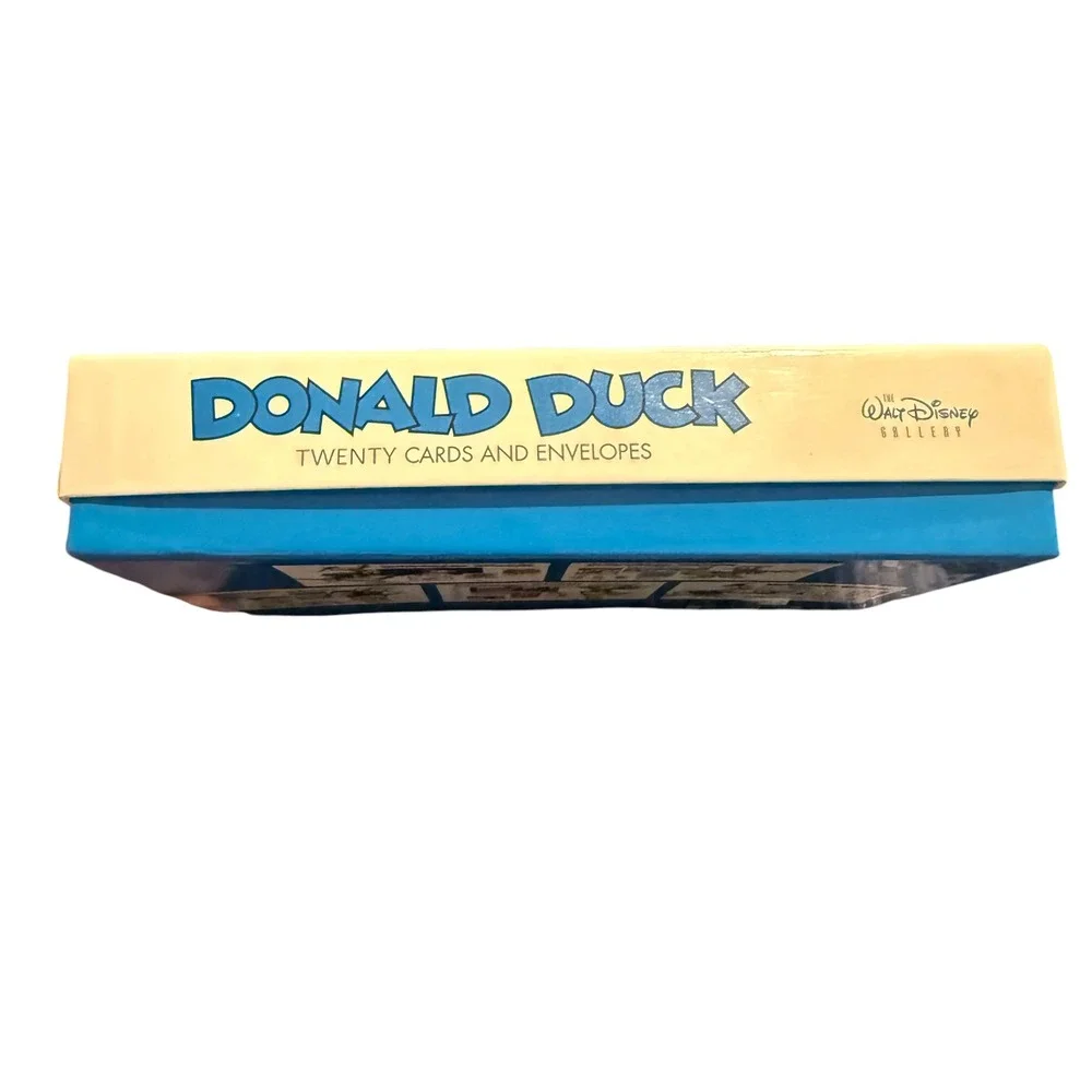 Disney Donald Duck Boxed Stationery Set Unisex OS Blue Vintage Art Cards
